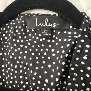 Lulu's Black and White Polka Dot Dress